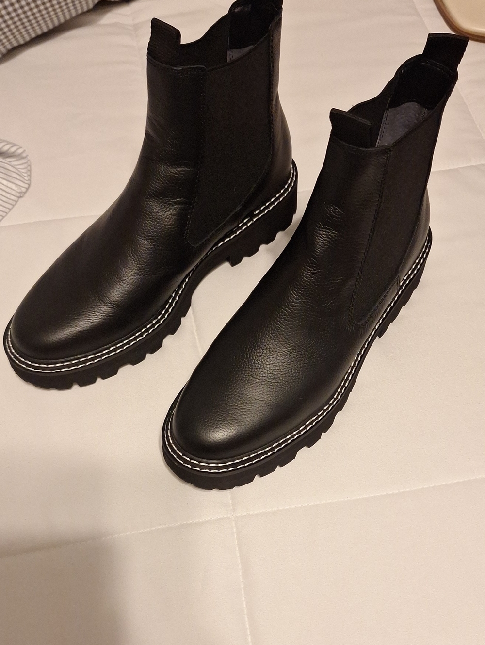 Womens sz10 Black Leather Boots